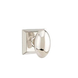 Emtek - Passage, Quincy Rosette, Egg Knob, US14 - Polished Nickel