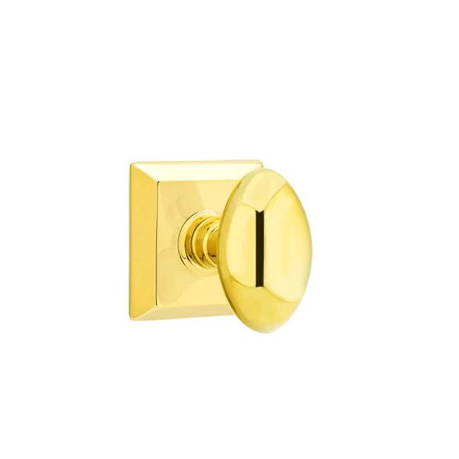 Emtek - Passage, Quincy Rosette, Egg Knob, US3 Lifetime - Polished Brass