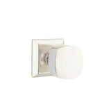 Emtek - Concealed, Passage, Quincy Rosette, Freestone Knob, US14 - Polished Nickel