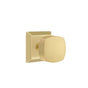 Emtek - Concealed, Passage, Quincy Rosette, Freestone Knob, US4 - Satin Brass
