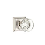 Emtek - Passage, Quincy Rosette, Georgetown Crystal Knob, US14 - Polished Nickel