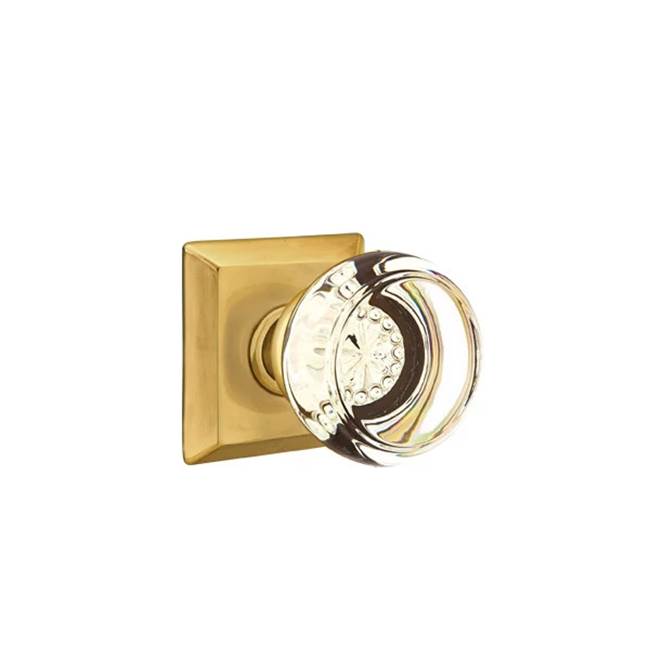 Emtek - Concealed, Privacy, Quincy Rosette, Georgetown Knob, US7 - French Antique