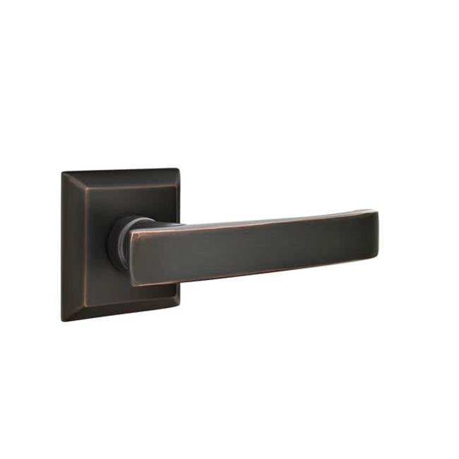 Emtek - Dummy, Quincy Rosette, Geneva Lever, US10B - Oil Rubbed Bronze