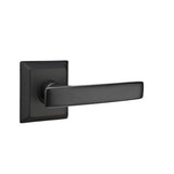 Emtek - Passage, Quincy Rosette, Geneva Lever, LH, US19 - Flat Black