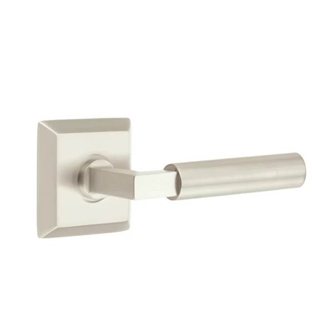 Emtek - Passage, Quincy Rosette, Hercules Lever, LH, US15 - Satin Nickel