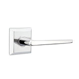 Emtek - Passage, Quincy Rosette, Hermes Lever, LH, US26 - Polished Chrome