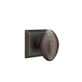 Emtek - Passage, Quincy Rosette, Hammered Egg Knob, US10B - Oil Rubbed Bronze