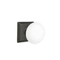 Emtek - Passage, Quincy Rosette, Ice White Knob, US10B - Oil Rubbed Bronze