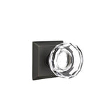 Emtek - Concealed, Passage, Quincy Rosette, Lowell Crystal Knob, US10B - Oil Rubbed Bronze