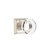 Emtek - Concealed, Passage, Quincy Rosette, Lowell Crystal Knob, US14 - Polished Nickel