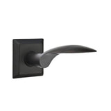Emtek - Privacy, Quincy Rosette, Mercury Lever, LH, US19 - Flat Black