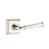 Emtek - Privacy, Quincy Rosette, Merrimack Lever, LH, US14 - Polished Nickel