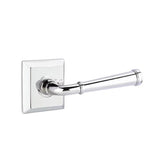 Emtek - Privacy, Quincy Rosette, Merrimack Lever, LH, US26 - Polished Chrome