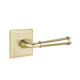Emtek - Concealed, Privacy, Quincy Rosette, Merrimack Lever, US4 - Satin Brass