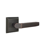 Emtek - Passage, Quincy Rosette, Milano Lever, LH, US10B - Oil Rubbed Bronze