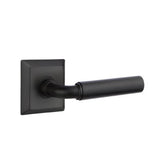 Emtek - Privacy, Quincy Rosette, Manning Lever, LH, US19 - Flat Black
