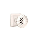 Emtek - Privacy, Quincy Rosette, Melon Knob, US14 - Polished Nickel
