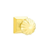 Emtek - Privacy, Quincy Rosette, Melon Knob, US3 Lifetime - Polished Brass