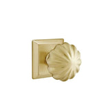 Emtek - Concealed, Privacy, Quincy Rosette, Melon Knob, US4 - Satin Brass