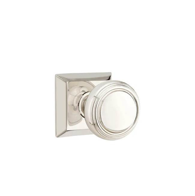 Emtek - Passage, Quincy Rosette, Norwich Knob, US14 - Polished Nickel