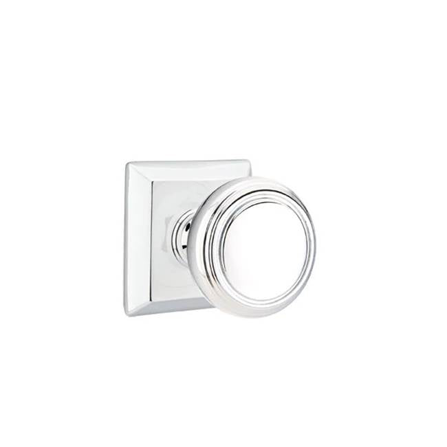 Emtek - Passage, Quincy Rosette, Norwich Knob, US26 - Polished Chrome