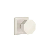 Emtek - Privacy, Quincy Rosette, Octagon Knob, US15 - Satin Nickel