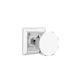 Emtek - Concealed, Privacy, Quincy Rosette, Octagon Knob, US26 - Polished Chrome