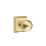 Emtek - Dummy, Quincy Rosette, Orb Knob, US4 - Satin Brass