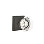 Emtek - Concealed, Privacy, Quincy Rosette, Old Town Clear Knob, US10B - Oil Rubbed Bronze