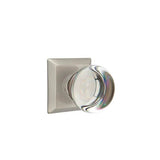 Emtek - Passage, Quincy Rosette, Providence Crystal Knob, US15A - Pewter