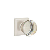 Emtek - Passage, Quincy Rosette, Providence Crystal Knob, US15 - Satin Nickel