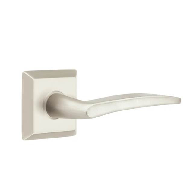 Emtek - Passage, Quincy Rosette, Poseidon Lever, RH, US15 - Satin Nickel