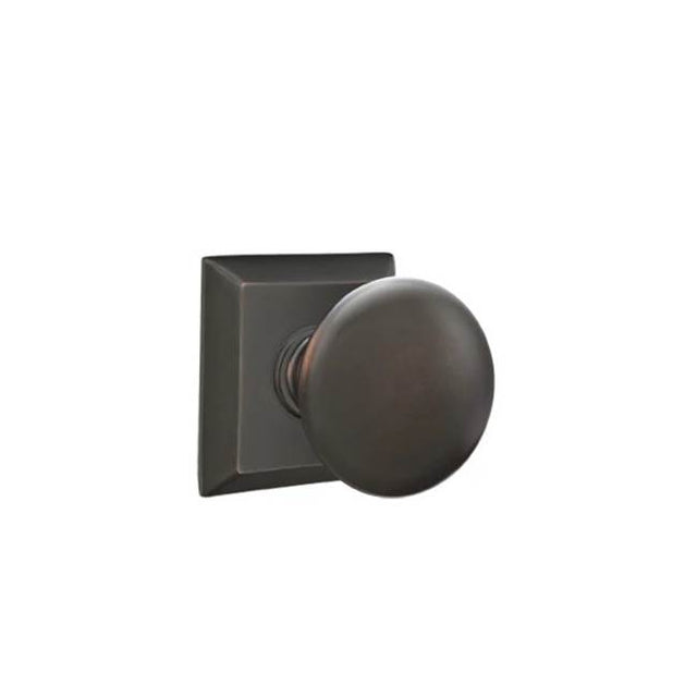 Emtek - Privacy, Quincy Rosette, Providence Knob, US10B - Oil Rubbed Bronze