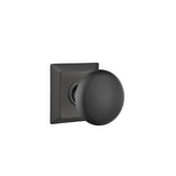 Emtek - Concealed, Passage, Quincy Rosette, Providence Knob, US19 - Flat Black