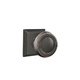 Emtek - Concealed, Privacy, Quincy Rosette, Ribbon and Reed Knob, US10B - Oil Rubbed Bronze