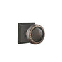 Emtek - Privacy, Quincy Rosette, Rope Knob, US10B - Oil Rubbed Bronze