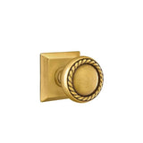 Emtek - Privacy, Quincy Rosette, Rope Knob, US7 - French Antique