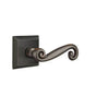 Emtek - Concealed, Privacy, Quincy Rosette, Rustic Lever, US10B - Oil Rubbed Bronze