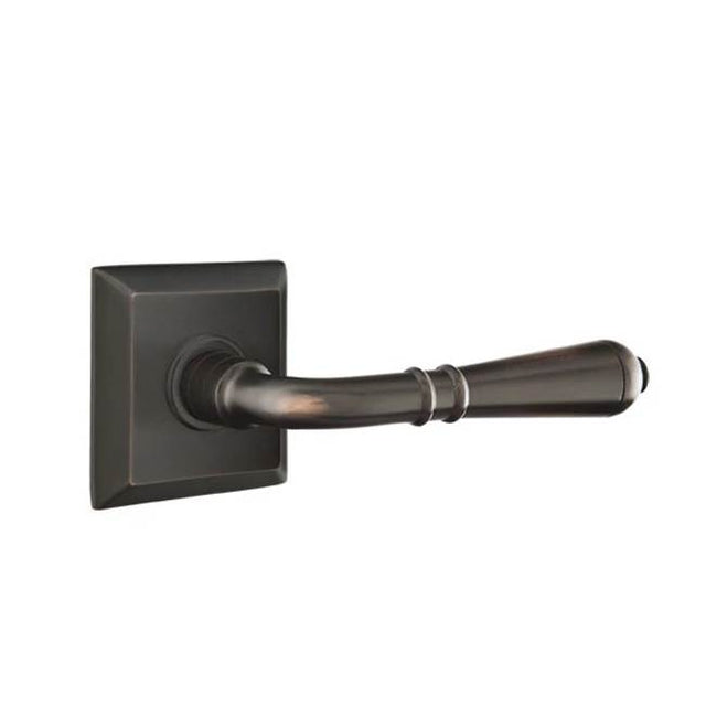 Emtek - Privacy, Quincy Rosette, Turino Lever, RH, US10B - Oil Rubbed Bronze