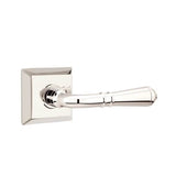 Emtek - Passage, Quincy Rosette, Turino Lever, LH, US14 - Polished Nickel