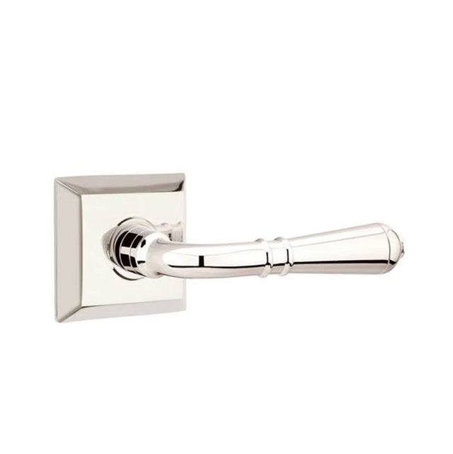 Emtek - Passage, Quincy Rosette, Turino Lever, RH, US14 - Polished Nickel