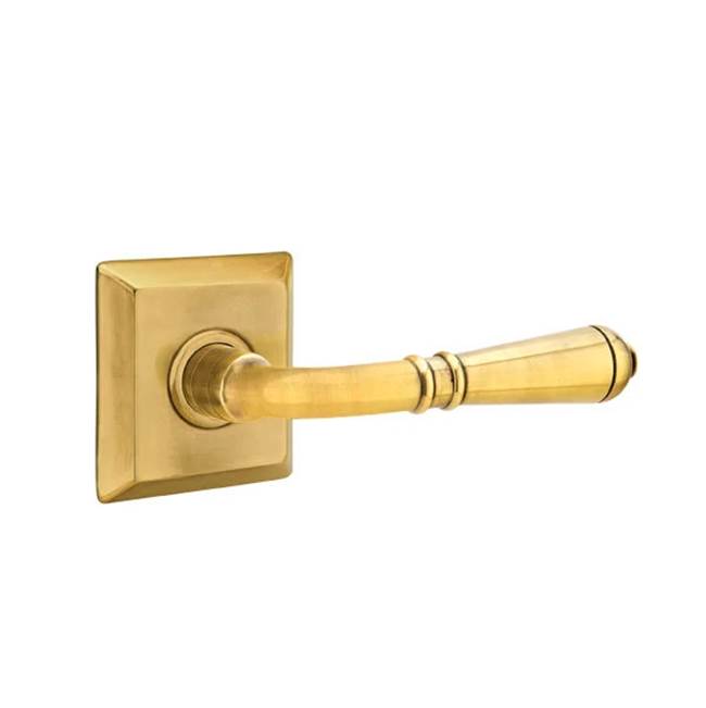 Emtek - Privacy, Quincy Rosette, Turino Lever, RH, US7 - French Antique