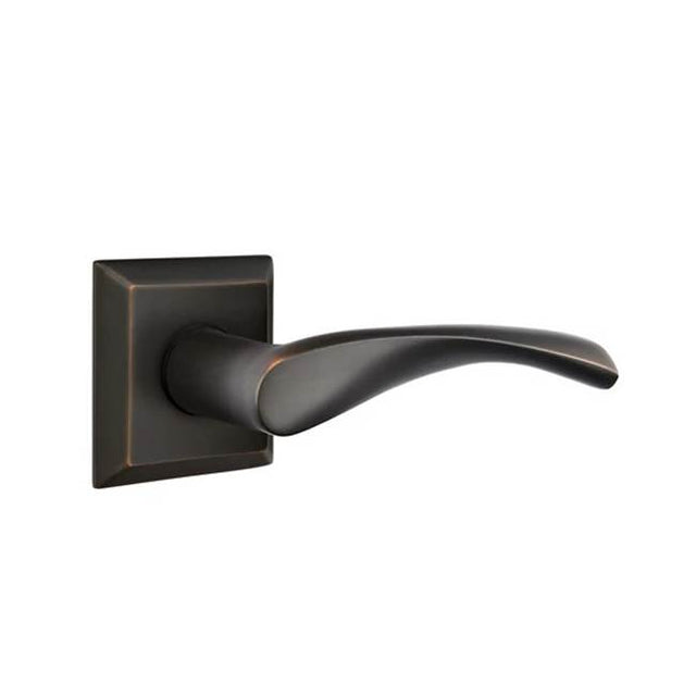 Emtek - Privacy, Quincy Rosette, Triton Lever, LH, US10B - Oil Rubbed Bronze
