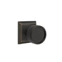 Emtek - Concealed Fastener Privacy, Quincy Rosette US10B, Conical Stem US10B, Knurled Knob US10B - Oil Rubbed Bronze