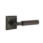 Emtek - Concealed Fastener, Passage, Quincy Rosette US10B, L-Square Stem US10B, Faceted Handle US10B - Oil Rubbed Bronze