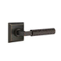 Emtek - Concealed Fastener, Passage, Quincy Rosette US10B, L-Square Stem US10B, Hammered Handle US10B - Oil Rubbed Bronze