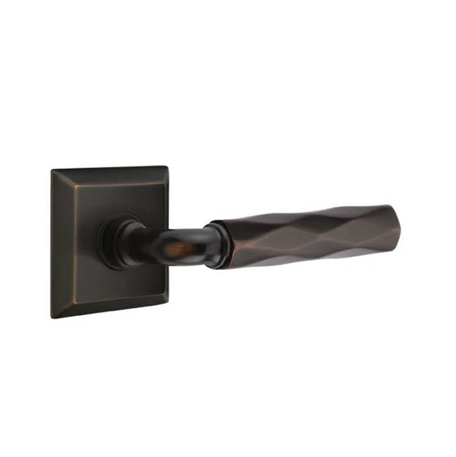 Emtek - Dummy, Quincy Rosette US10B, R-Bar Stem US10B, Tribeca Handle US10B - Oil Rubbed Bronze