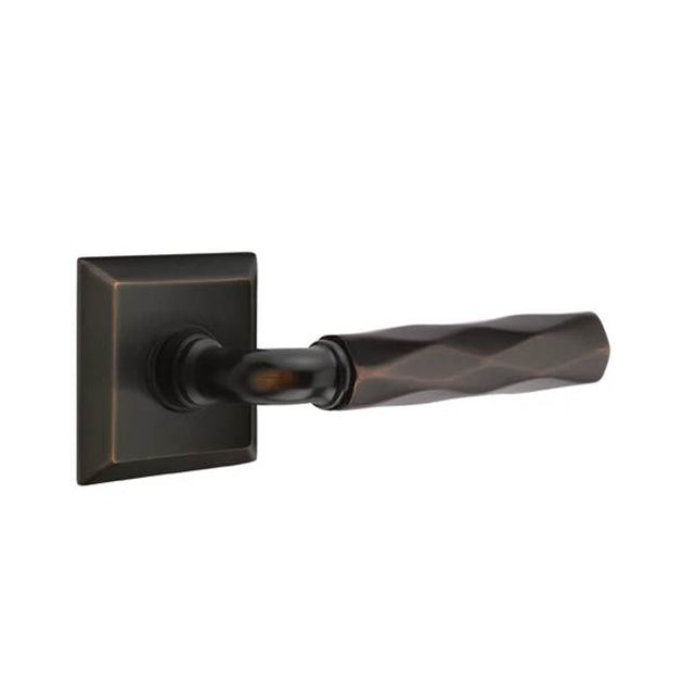 Emtek - Dummy, Quincy Rosette US10B, R-Bar Stem US10B, Tribeca Handle US10B - Oil Rubbed Bronze