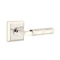Emtek - Passage, Quincy Rosette US14, L-Square Stem US14, Tribeca Handle US14 RH - Polished Nickel