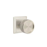Emtek - Passage, Quincy Rosette US15, Conical Stem US15, Knurled Knob US15 - Satin Nickel